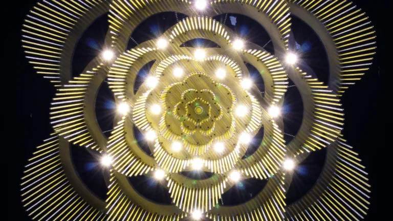 Looking Up At The Rose Chandelier by willowlamp Luxury Lighting