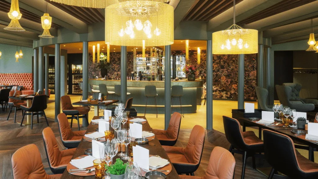 Decorative willowlamp chandelier used as part of a layered lighting plan with ambient and task light support.